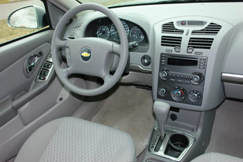 Внутренняя часть Chevrolet Malibu